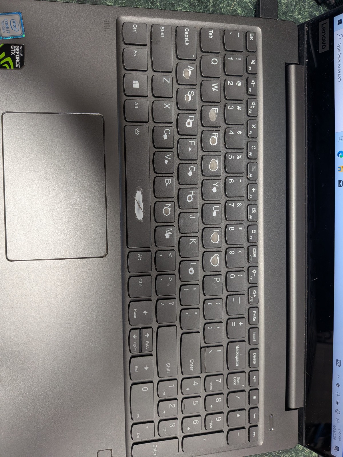 Lenovo Ideapad 720S-15IKB Laptop i7-7700HQ 16GB RAM 256GB SSD *READ
