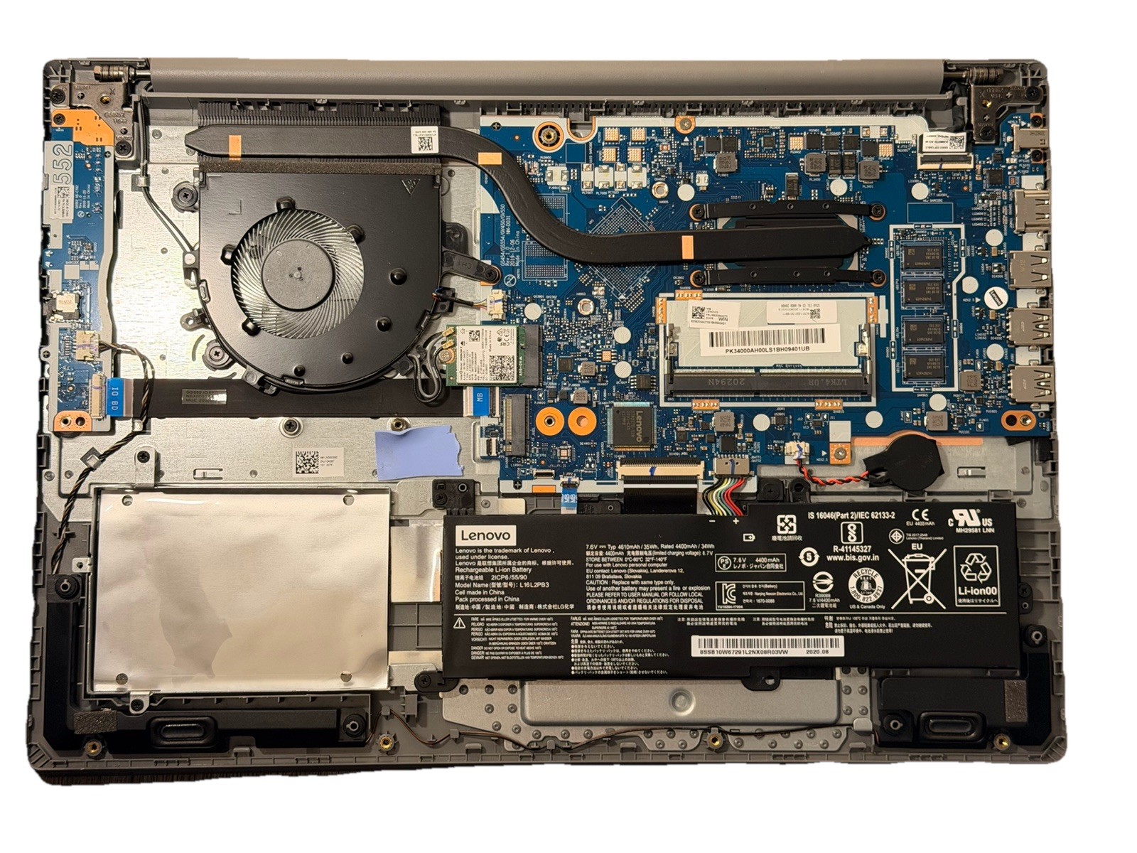 Lot Of 2 Lenovo Ideapad 3 17IIL05 i5 & 15IIL05 15.6″ i3-1005G1 NO SSD NO RAM
