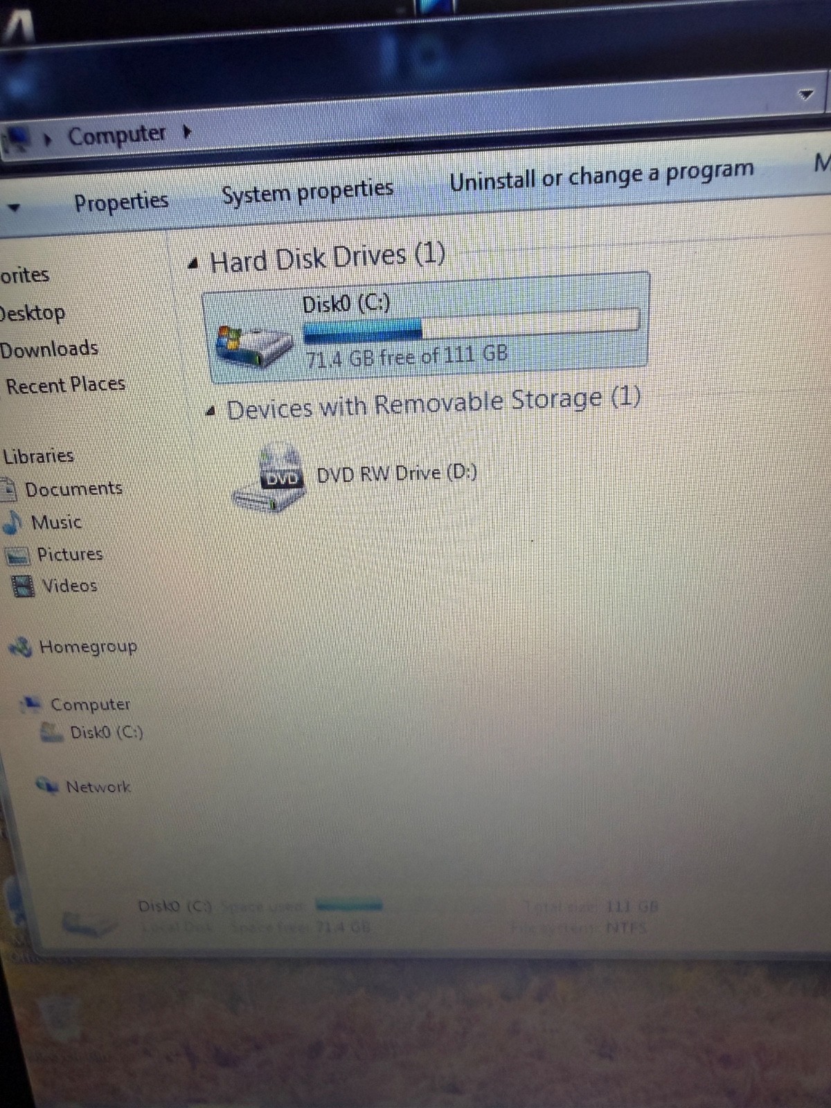 HP ELITEBOOK 2530P 1.86GHz CORE 2 DUO 111GB HD 2GB RAM DVDRW