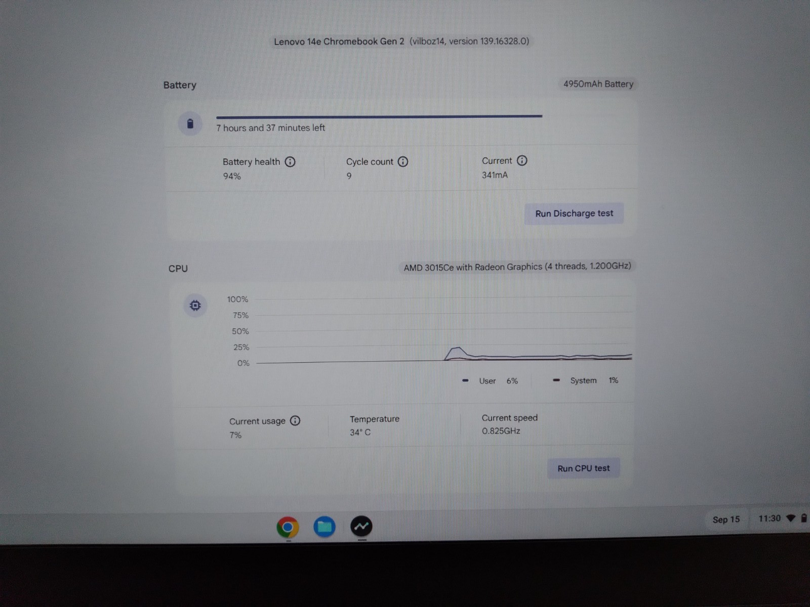 Lenovo 14e Chromebook Gen 2 14″ Touchscreen AMD 3015Ce, 4GB RAM, 32Gb EMMC