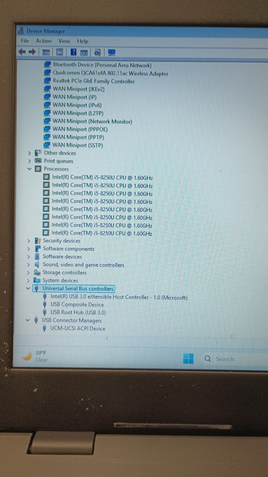 12151 Latitude3490 w/charger.i5-8250U.8GB.240GB SSD.14″ W11 Pro