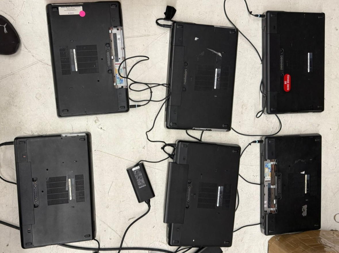 Lot Of 6 Dell Latitude E6540 Intel Core i7 4th Gen 8GB 128GB SSD Boots to BIOS