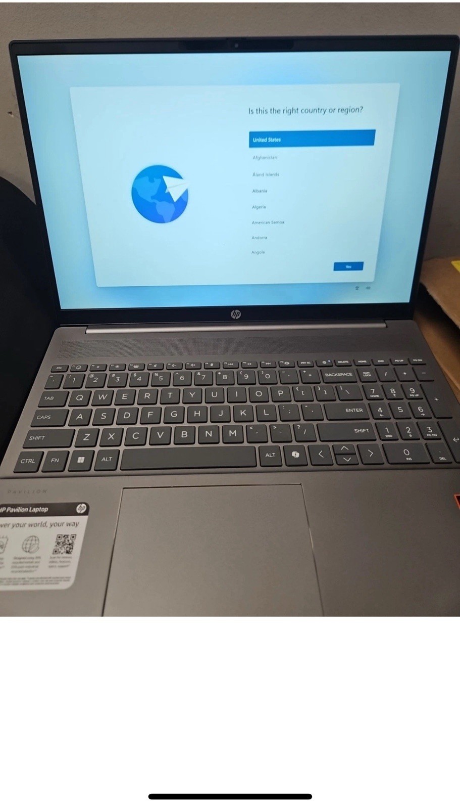 HP Pavilion 16 inch Laptop AMD Ryzen 7-8840U AI 8GB RAM 512GB SSD