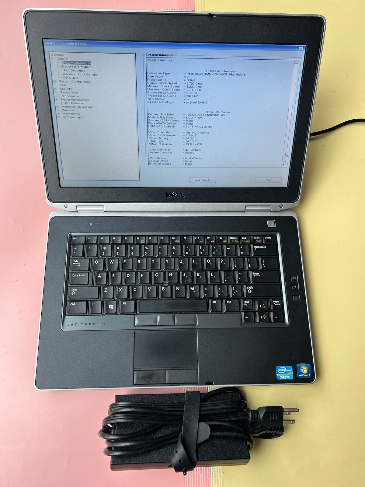 Dell Latitude E6430 14″ Intel Core i5-3340M 2.70GHz 8GB RAM 128GB SSD