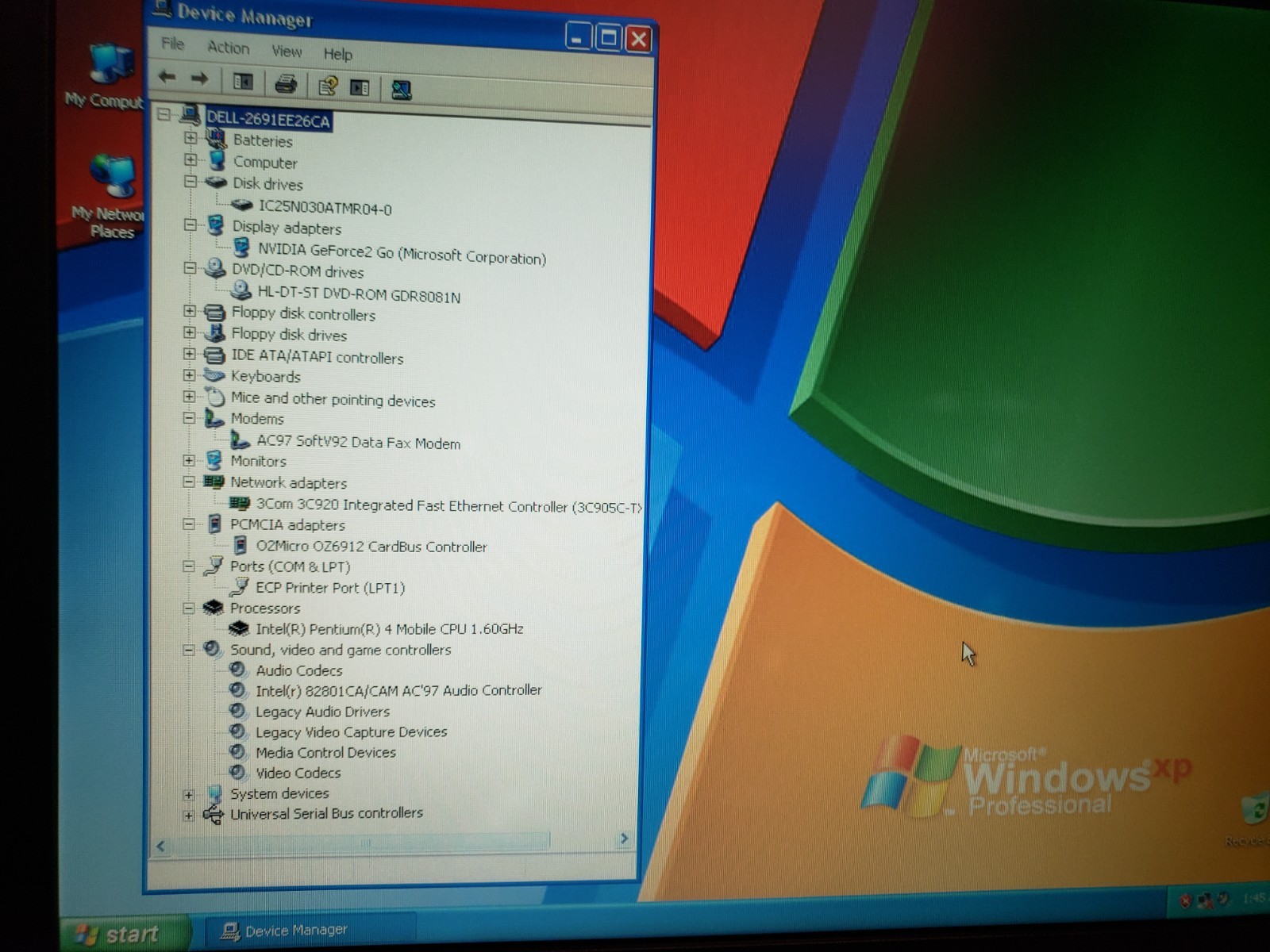 Vintage Dell Inspiron 2650 Intel Pentium 4 256MB 30GB WinXP Laptop AS-IS Read