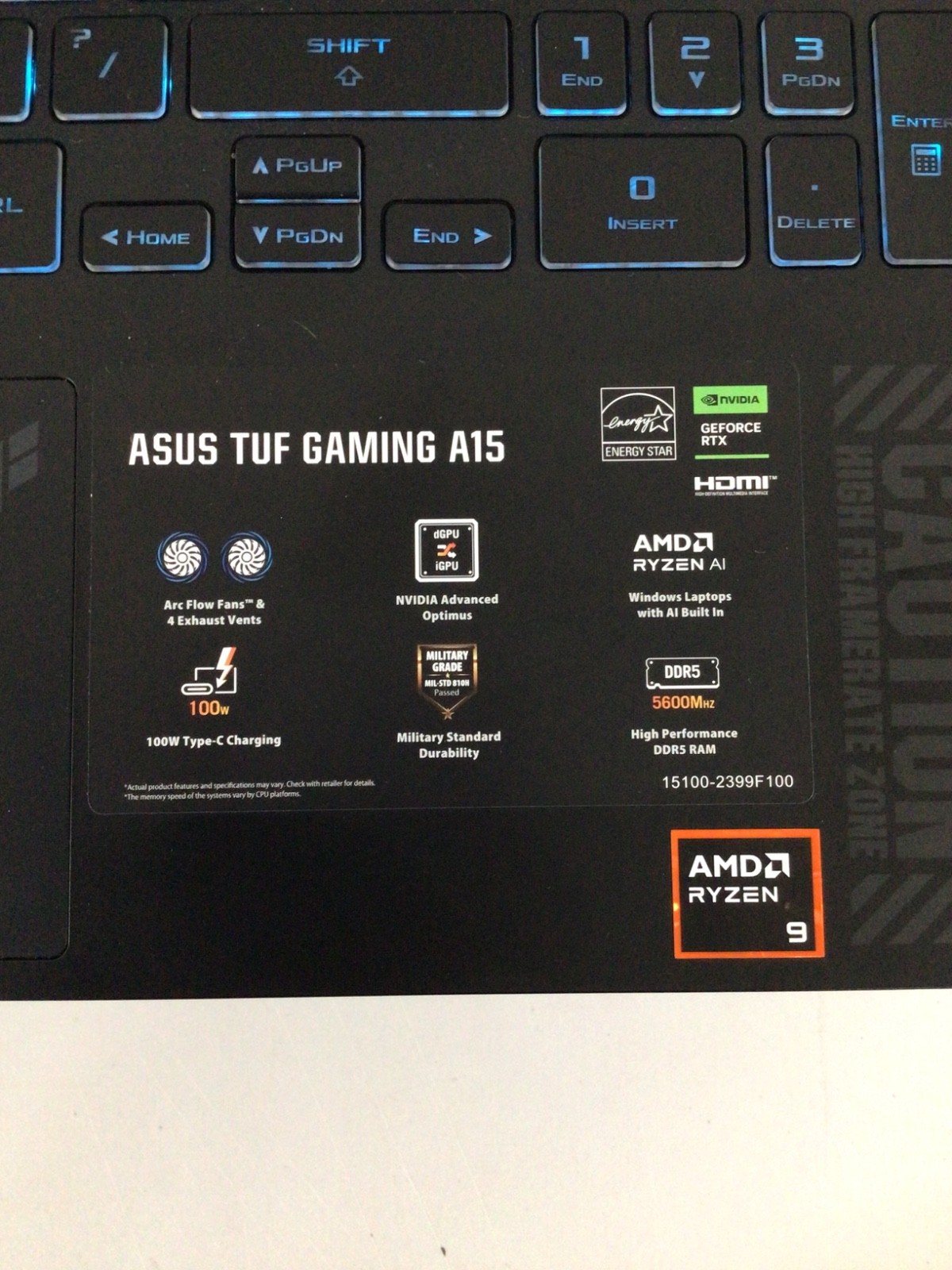 TUF Gaming Laptop A15