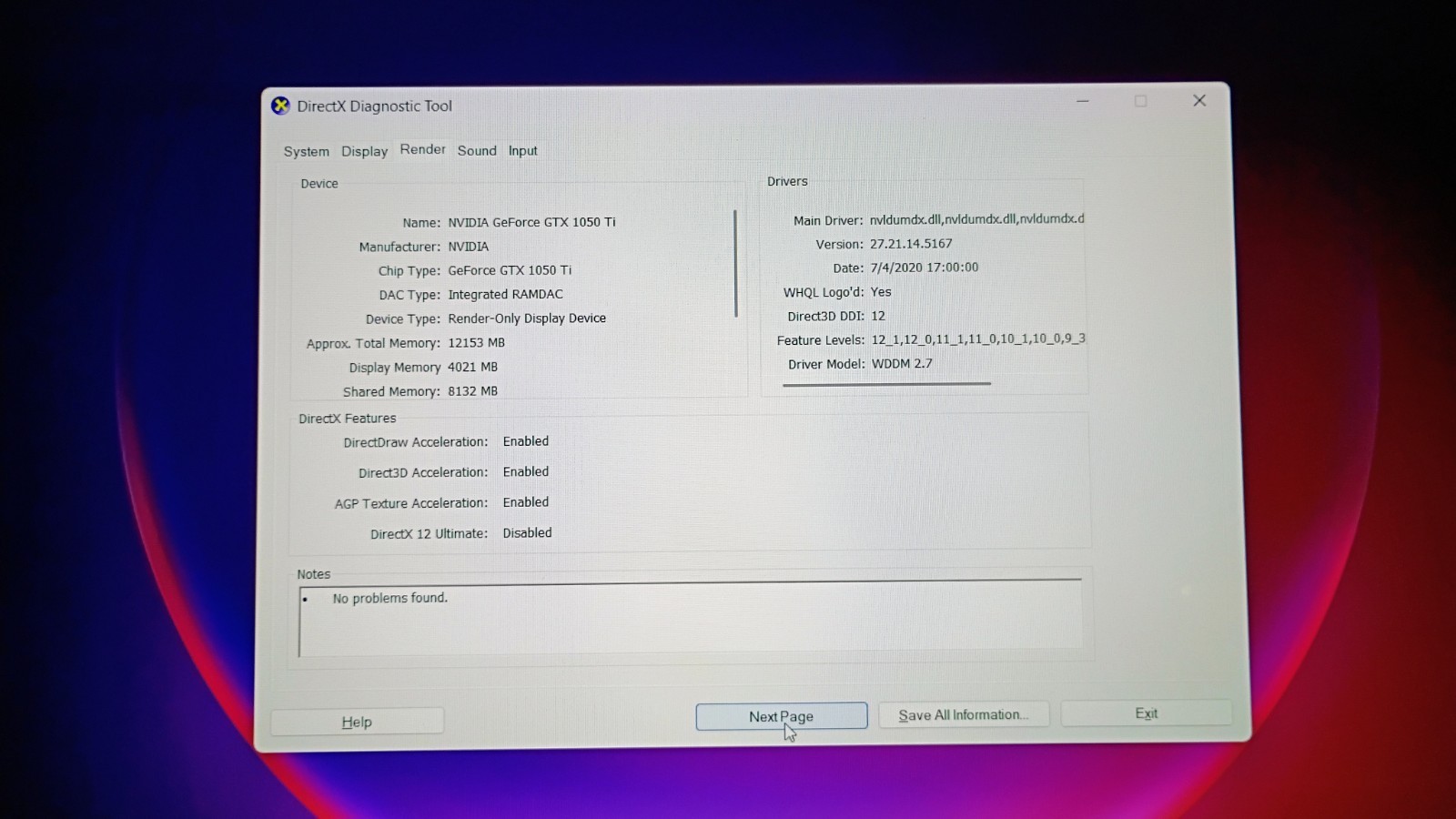 ASUS UX550VE 15.6in i7-7700HQ 16GB 512GB SSD GTX 1050 Ti Win11