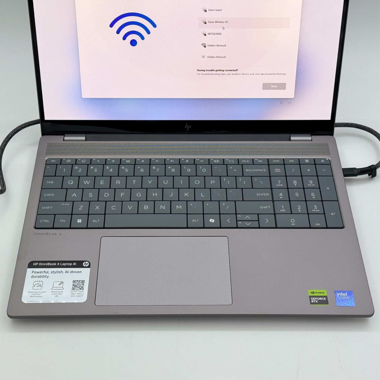 HP OmniBook X 16″ 2K OLED Touch Intel Ultra 7 255H 2025 32GB 2TB RTX 4050 Silver