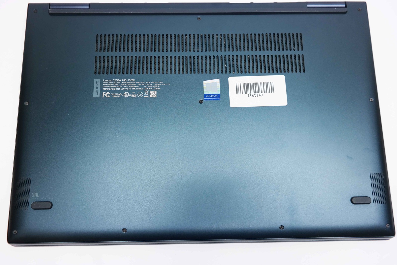 Lenovo Yoga 730 15.6″ Core i5-8265U 12GB 256GB SSD Abyss Blue