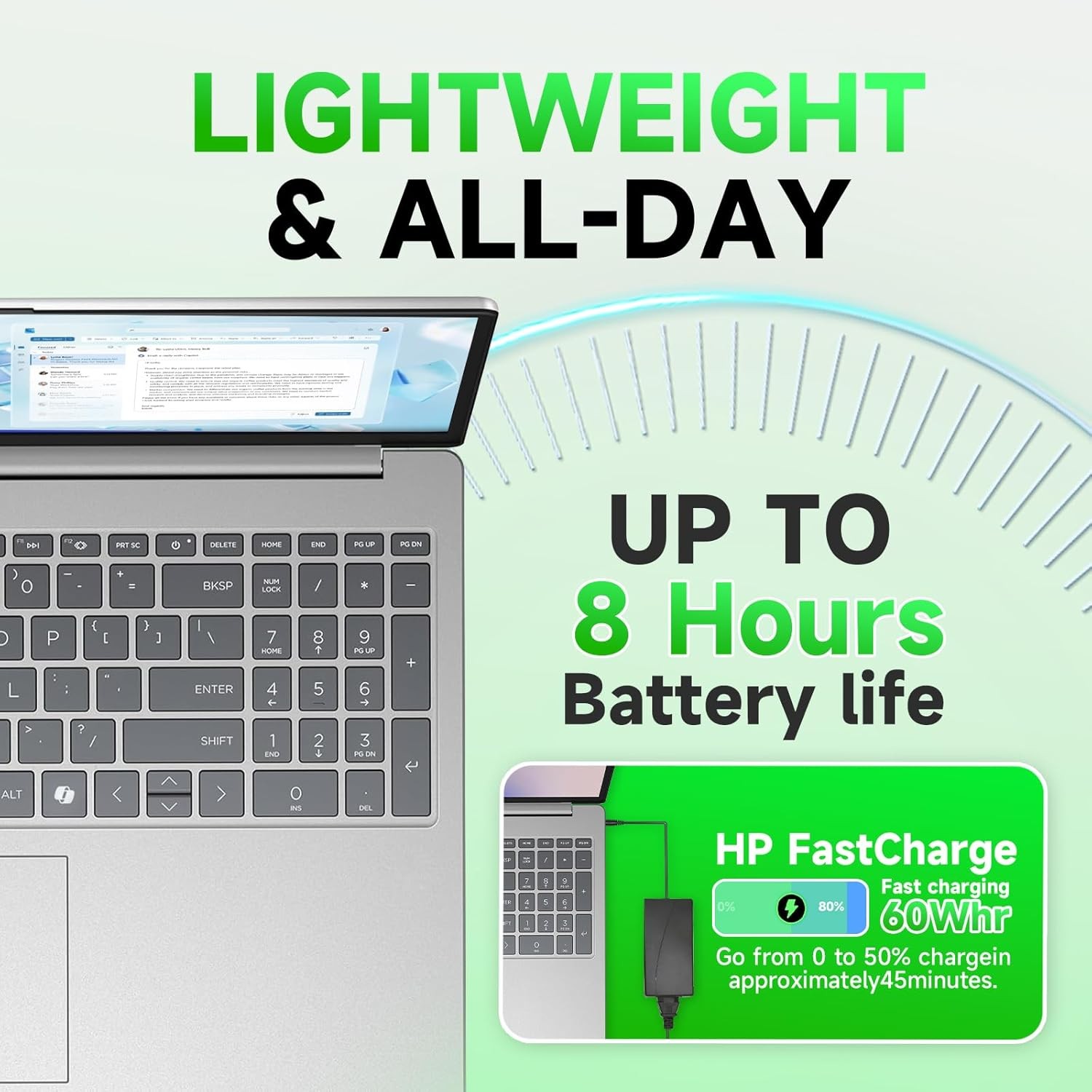 HP 2025 Laptop Win11Pro core i3-1315U 15.6″ HD 32GB RAM-1TB SSD Touch Silver