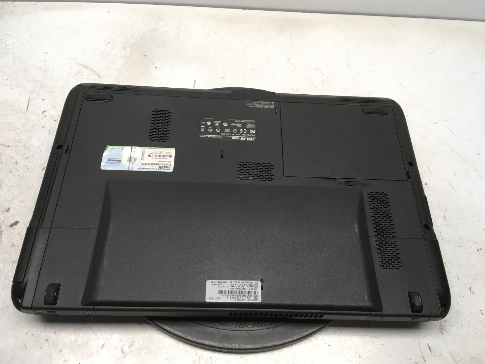 Asus K50I-RBBGR05 Intel Pentium Dual-Core T4400 2.2GHz 3 GB NO HDD