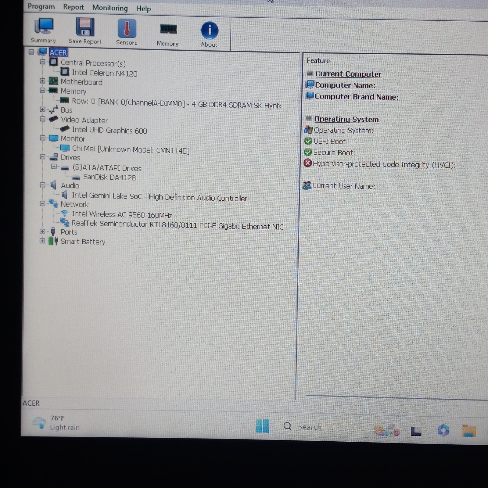 Acer TravelMate Spin B3 Series N20H1 Laptop NO CHARGER