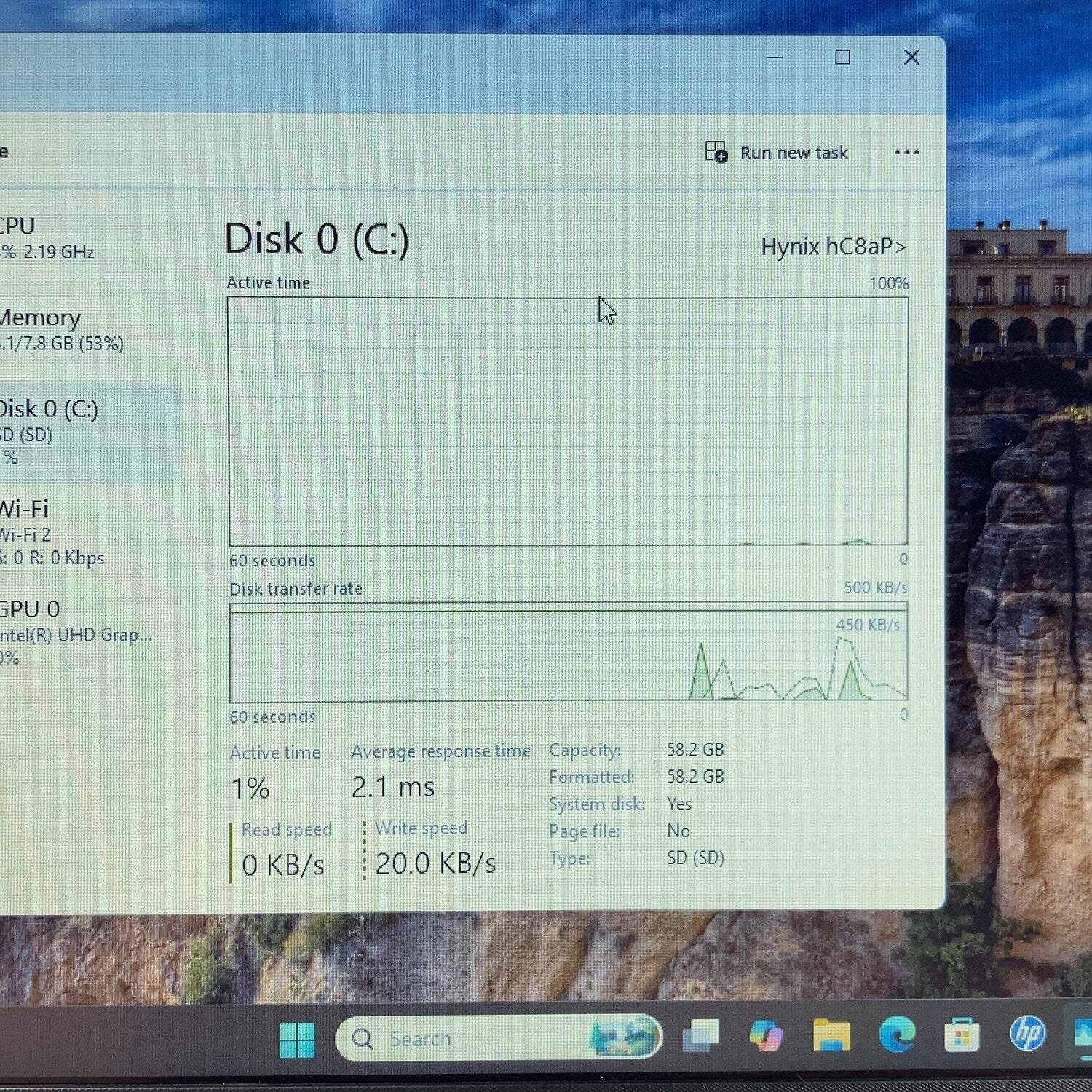 HP Stream 14-CF2111WM 14″ Celeron N4120 1.1GHz 8GB RAM 64GB