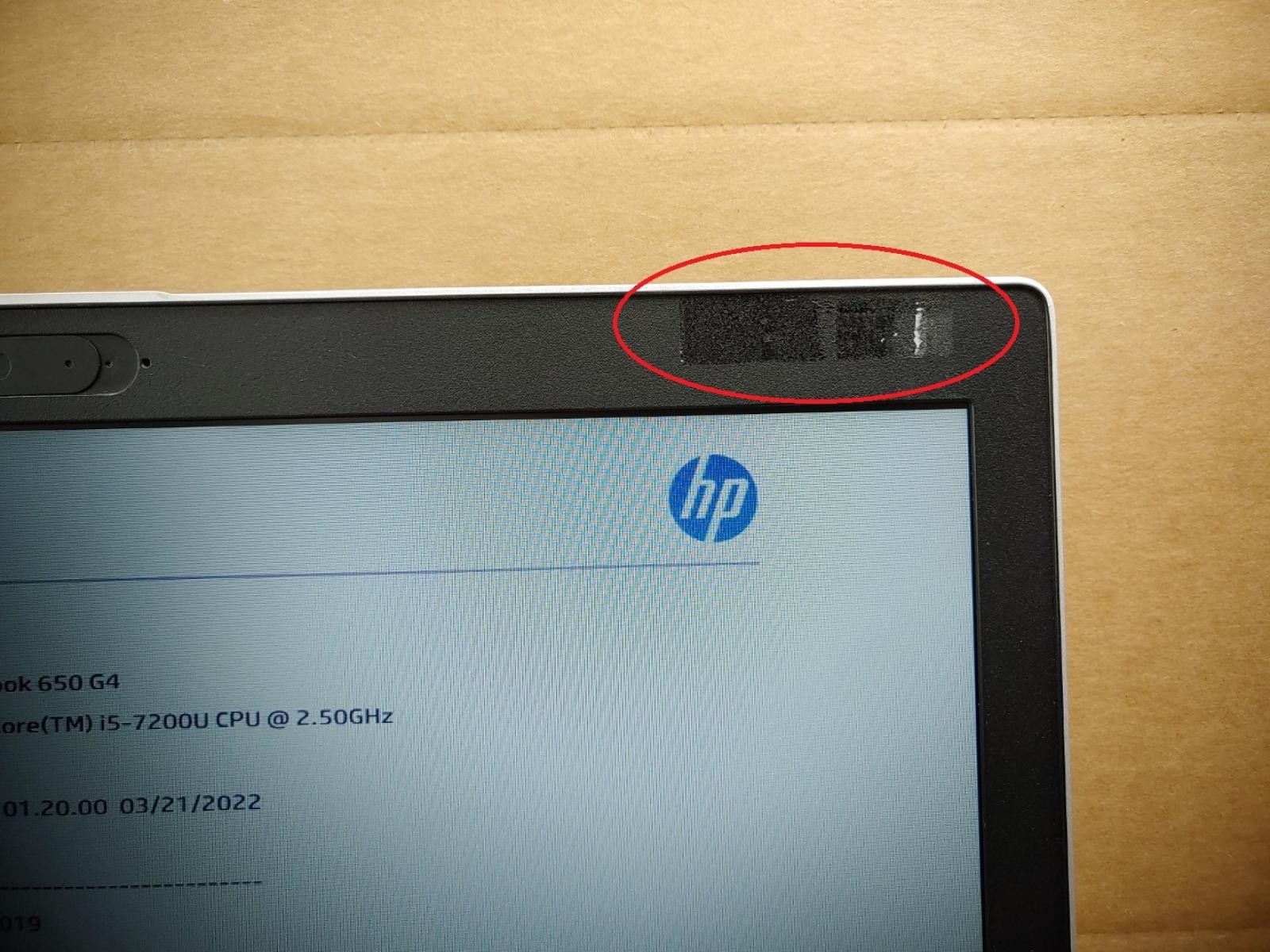 HP ProBook 650 G4 15.6″ Intel i5-7200U✔ *NO RAM/NO HDD/NO AC***READ***BIOS PASS*