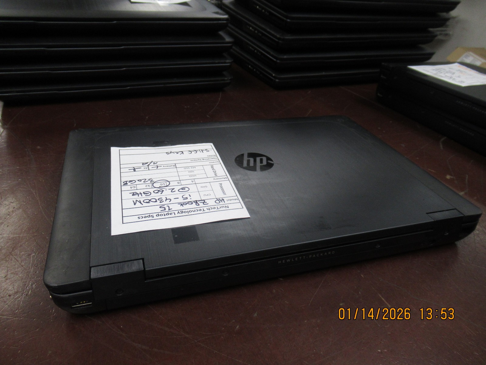 HP ZBook 15 15.6″ Intel i5-4300M 2.60GHz 16GB 320GB HDD Laptop w/ AC [NO OS]