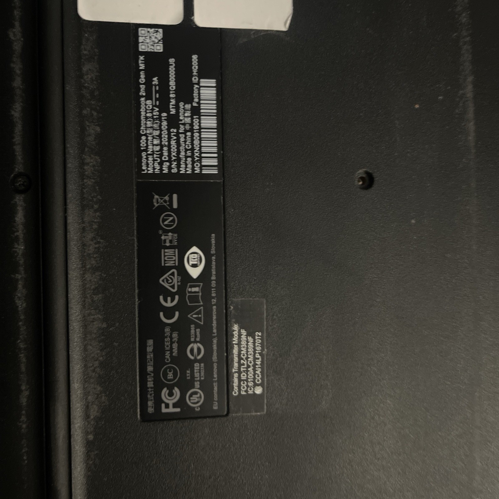 Lenovo 100e Chromebook 2nd Gen MTK