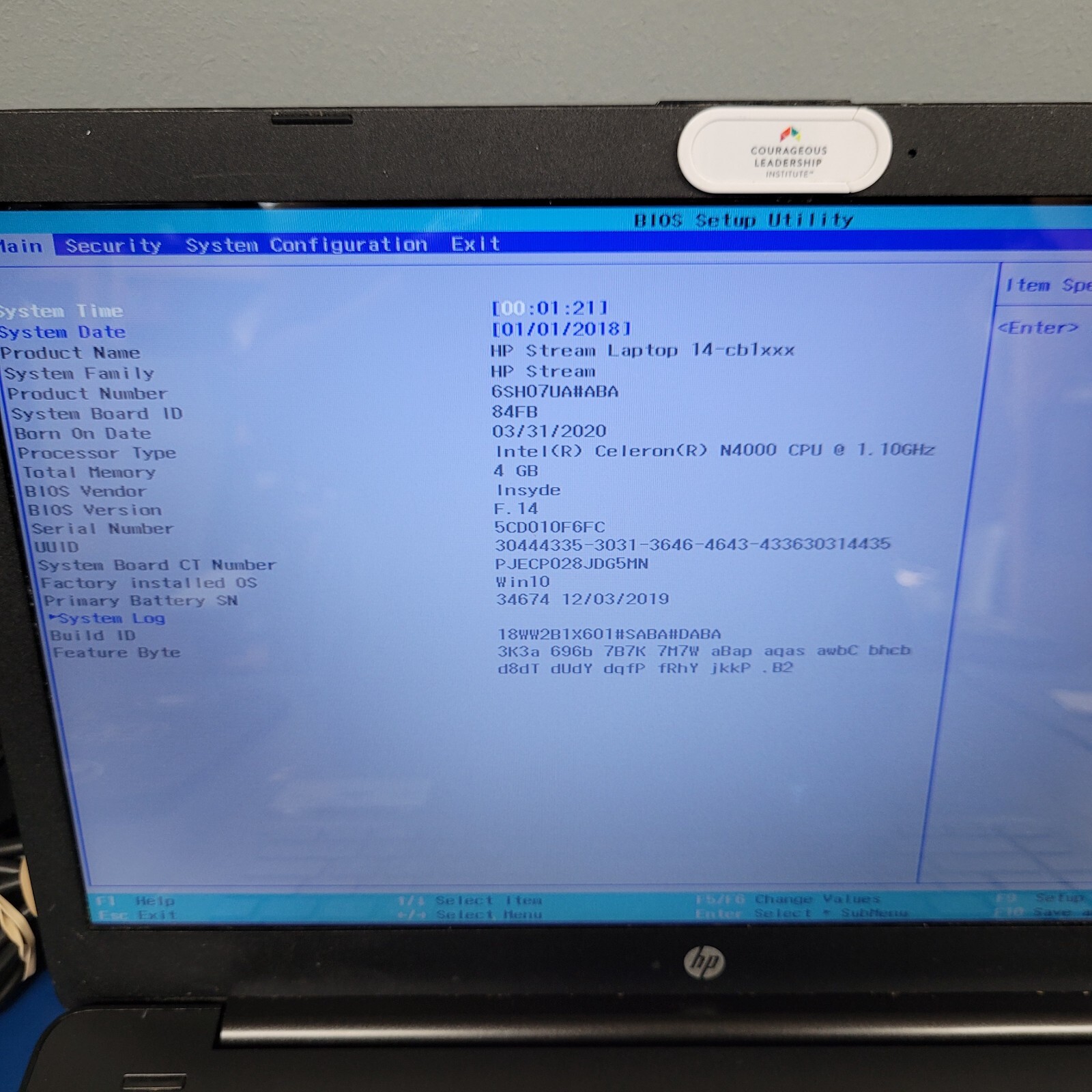 HP Stream 14-cb164wm Laptop | 4GB/32GB | Black | Win 10/11