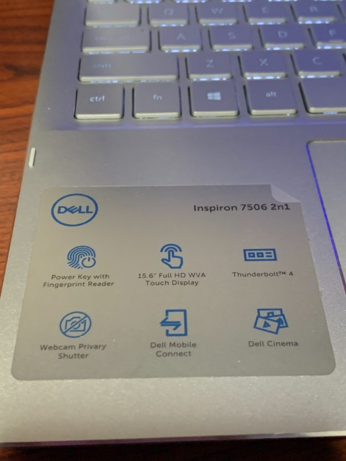 Dell inspiron 7506 2-in-1 Laptop 15.6 Touch i5-1135G7 11th 8GB RAM 256GB SSD