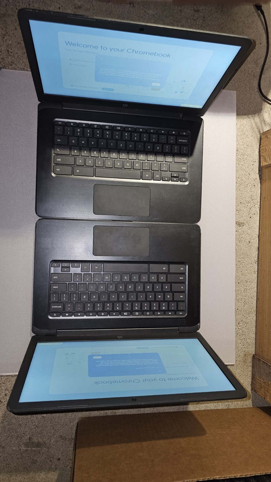 Lot of 10 HP Chromebook 14 G5 14″ 16GB Intel Celeron N3350 1.1GHz 4GB Laptop