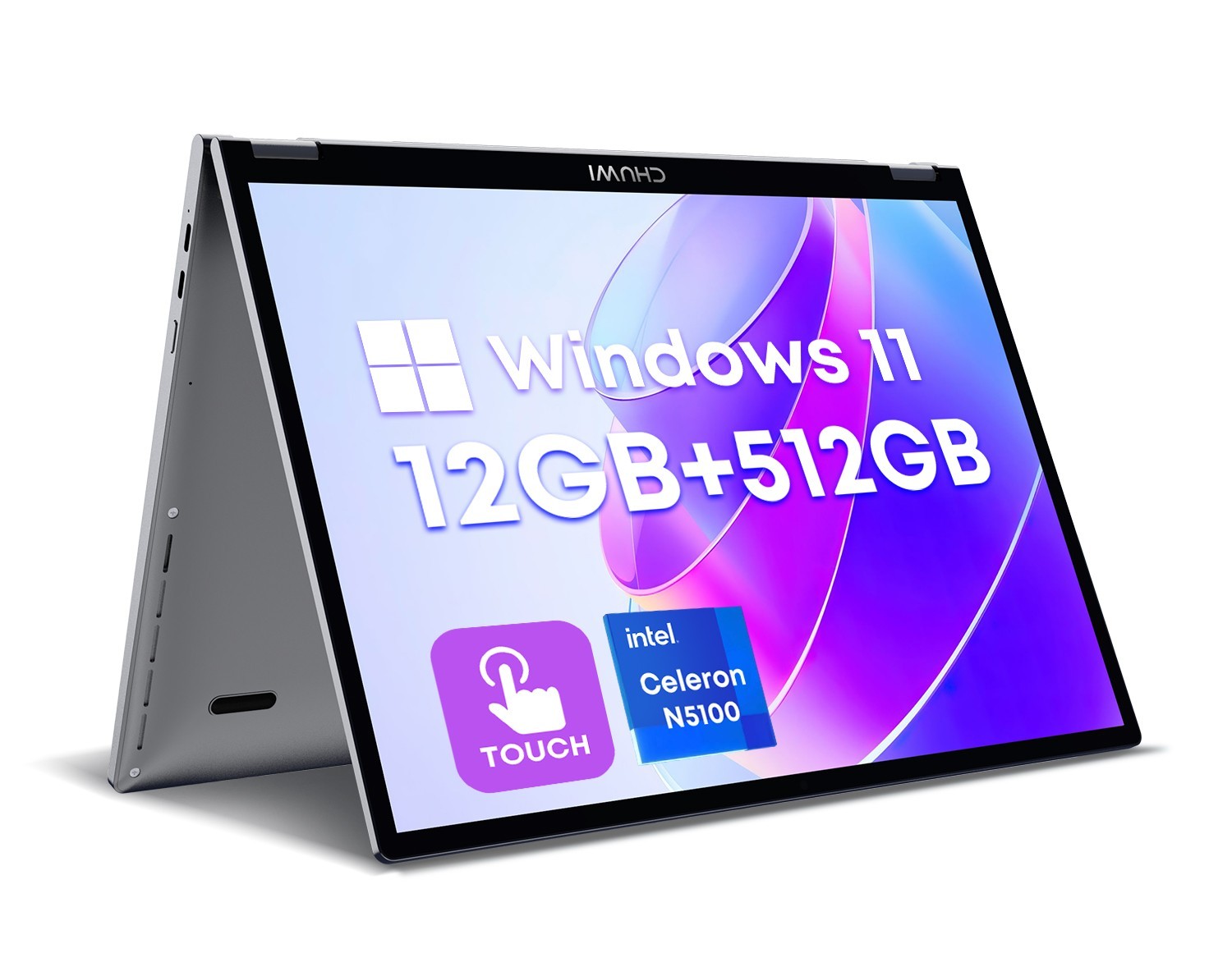 CHUWI MiniBook X Intel N5100 10.5in Touchscreen Laptop Mini Size Win11 12G+512G