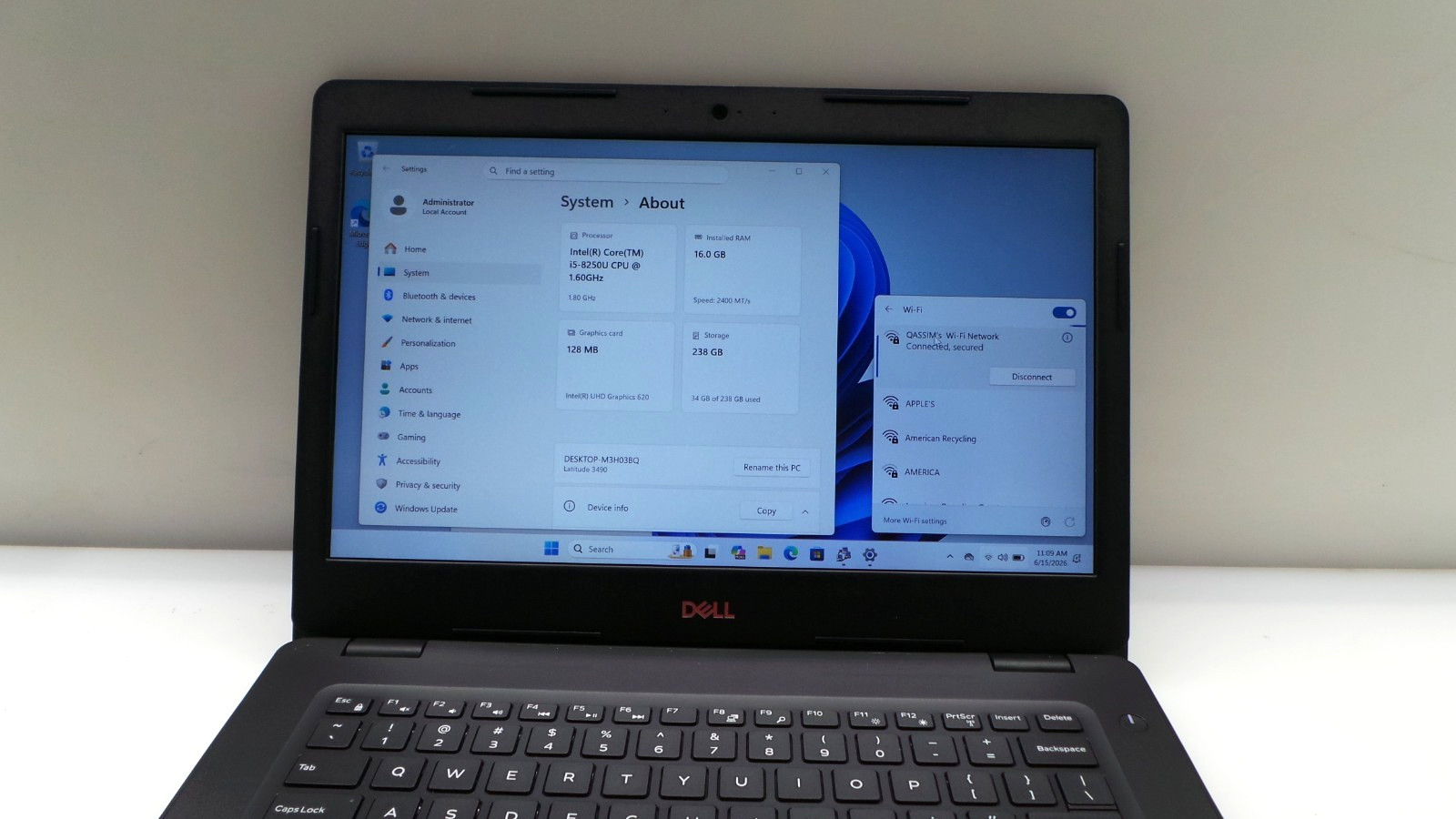 Dell Latitude 3490 | 14″ | i5-8250U 1.60GHz | 16GB 256GB SSD M.2 | WIN 11 PRO