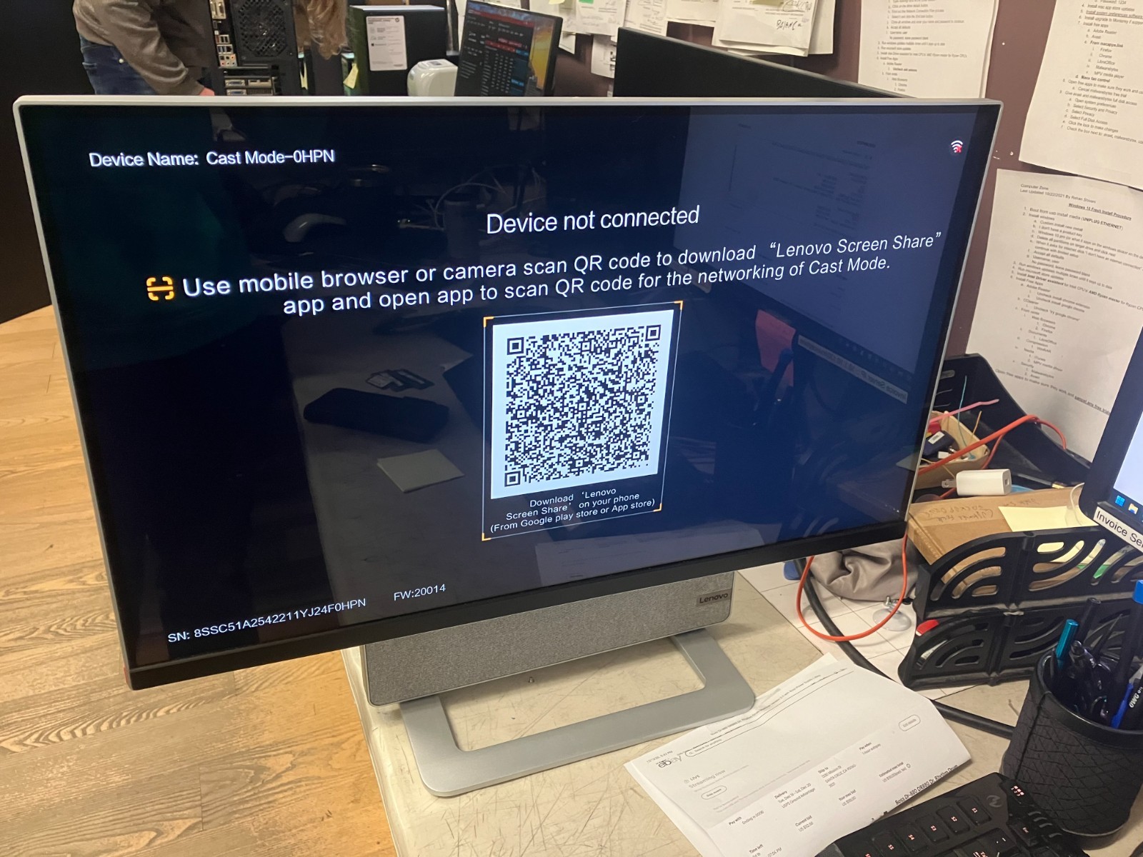 Lenovo Yoga AIO 7 27ACH6 (F0G7) – For Parts Not Working