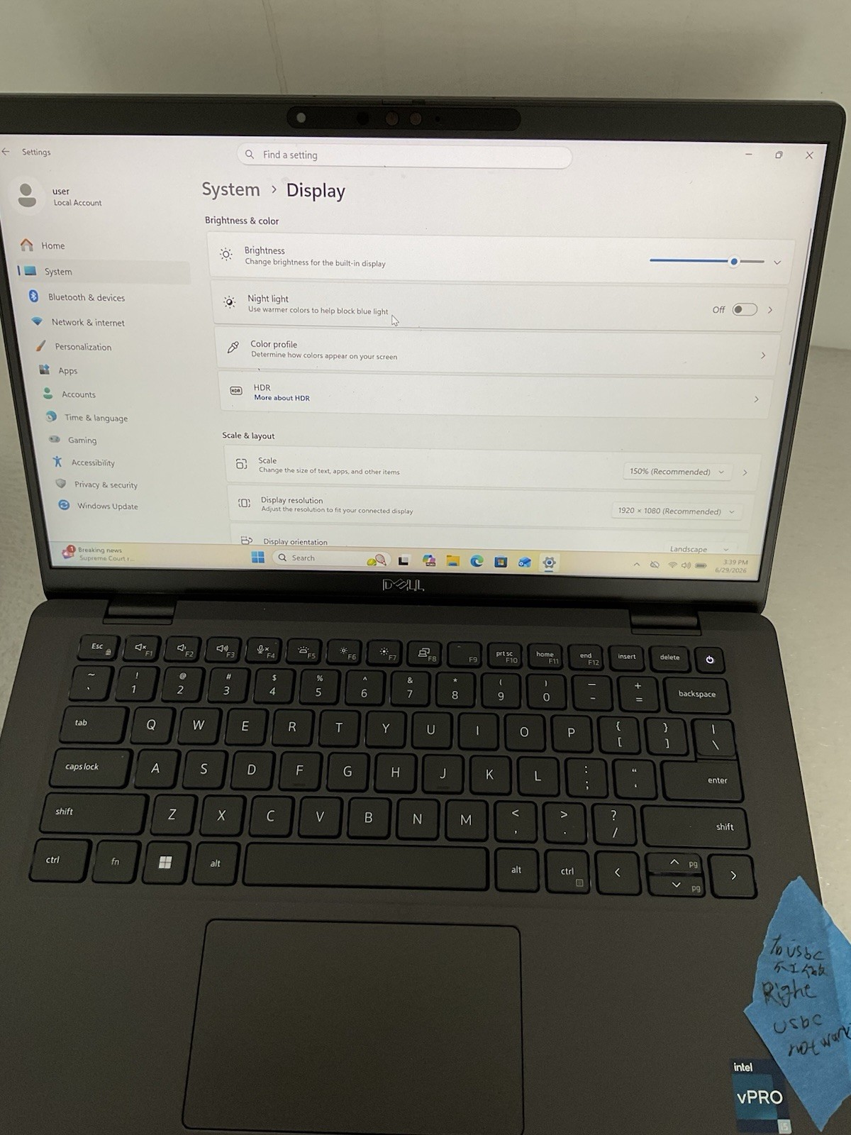 Dell Latitude 7430 14″ Laptop Intel i5-1245U 16GB RAM 256GB SSD W11 – NO USBc