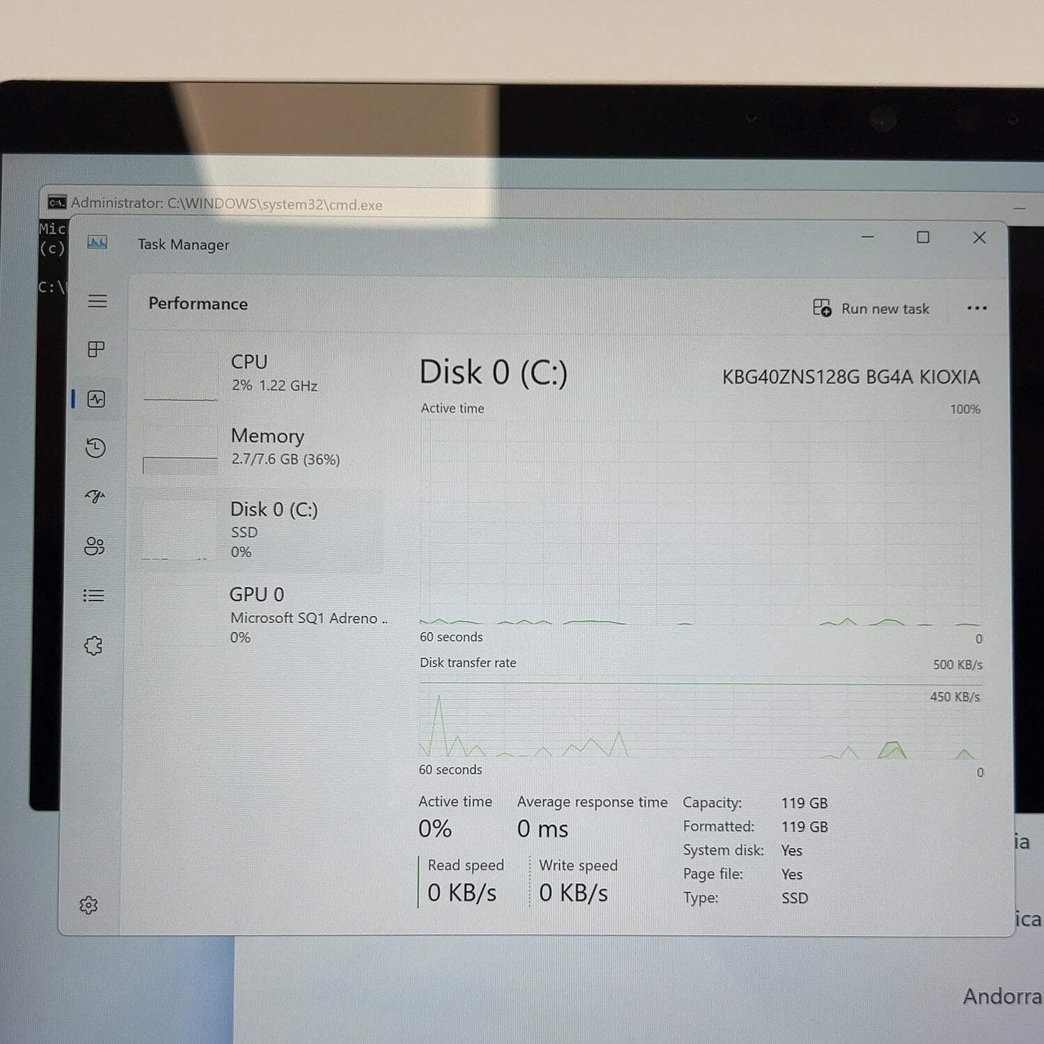 Microsoft Surface Pro X 2010 13″ SQ1 3.0GHz 8GB RAM 128GB SSD