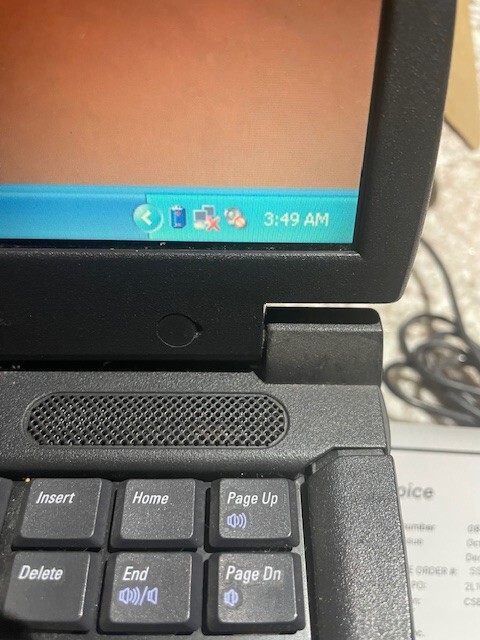 Vintage Dell Latitude C810 Laptop Windows XP DVD/Floppy Serial PORT WORKING