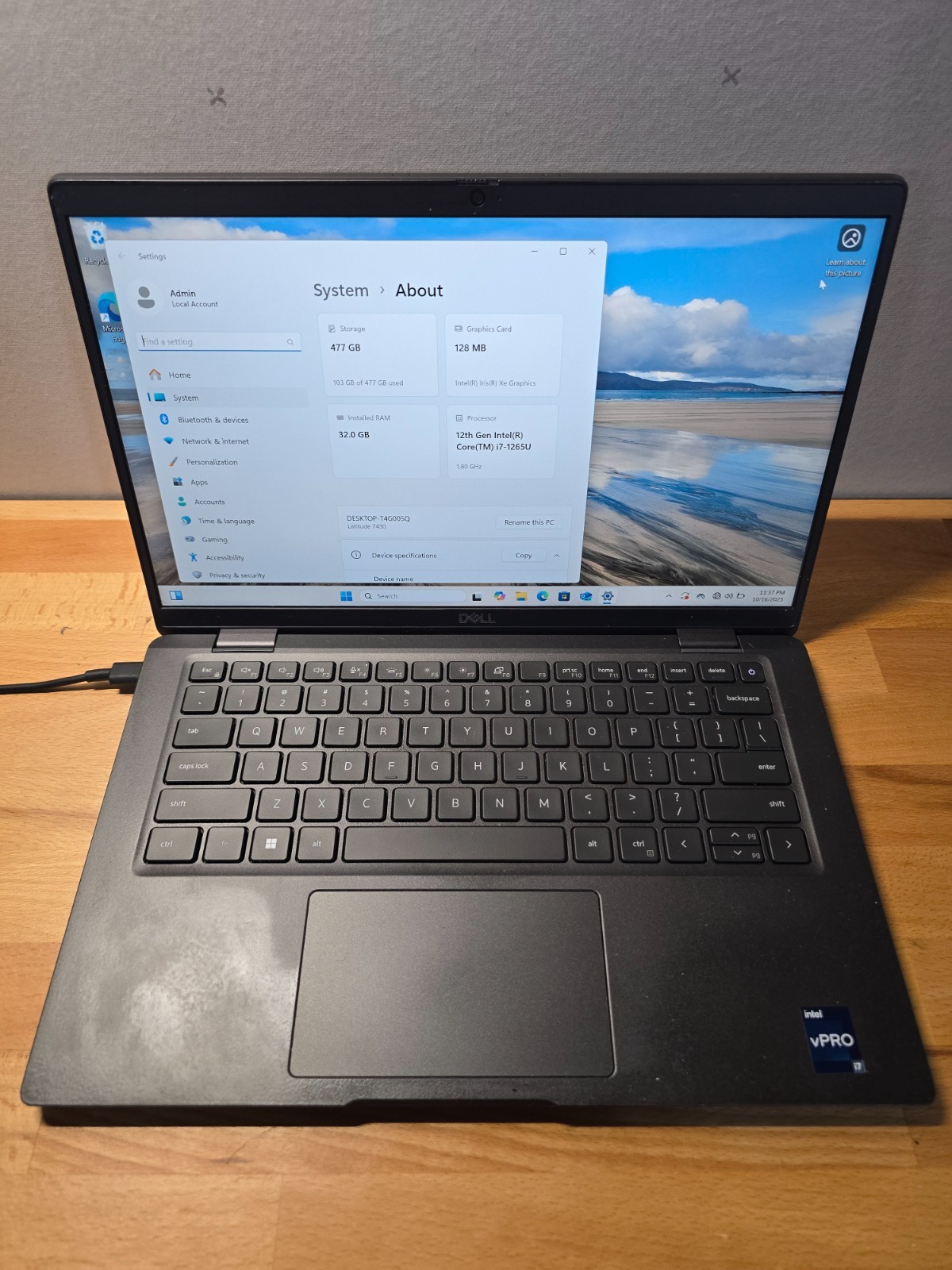 Dell Latitude 7430 i7-1265U 32GB RAM 512GB SSD Windows 11 Pro