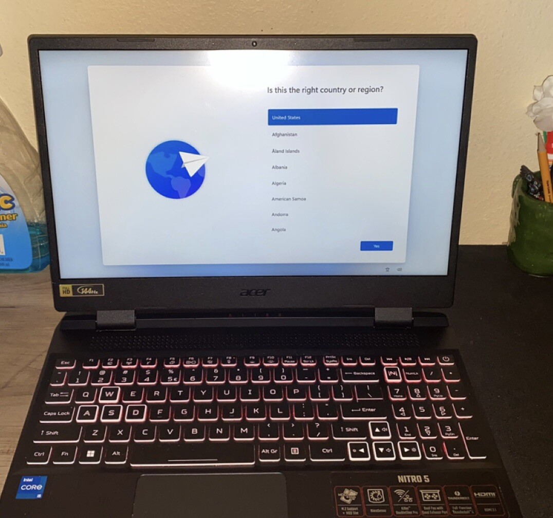 Acer Nitro 5-15.6″ FHD-Intel Core i5-Nvidia GeForce RTX 3050 Ti-16GB DDR4 512GB