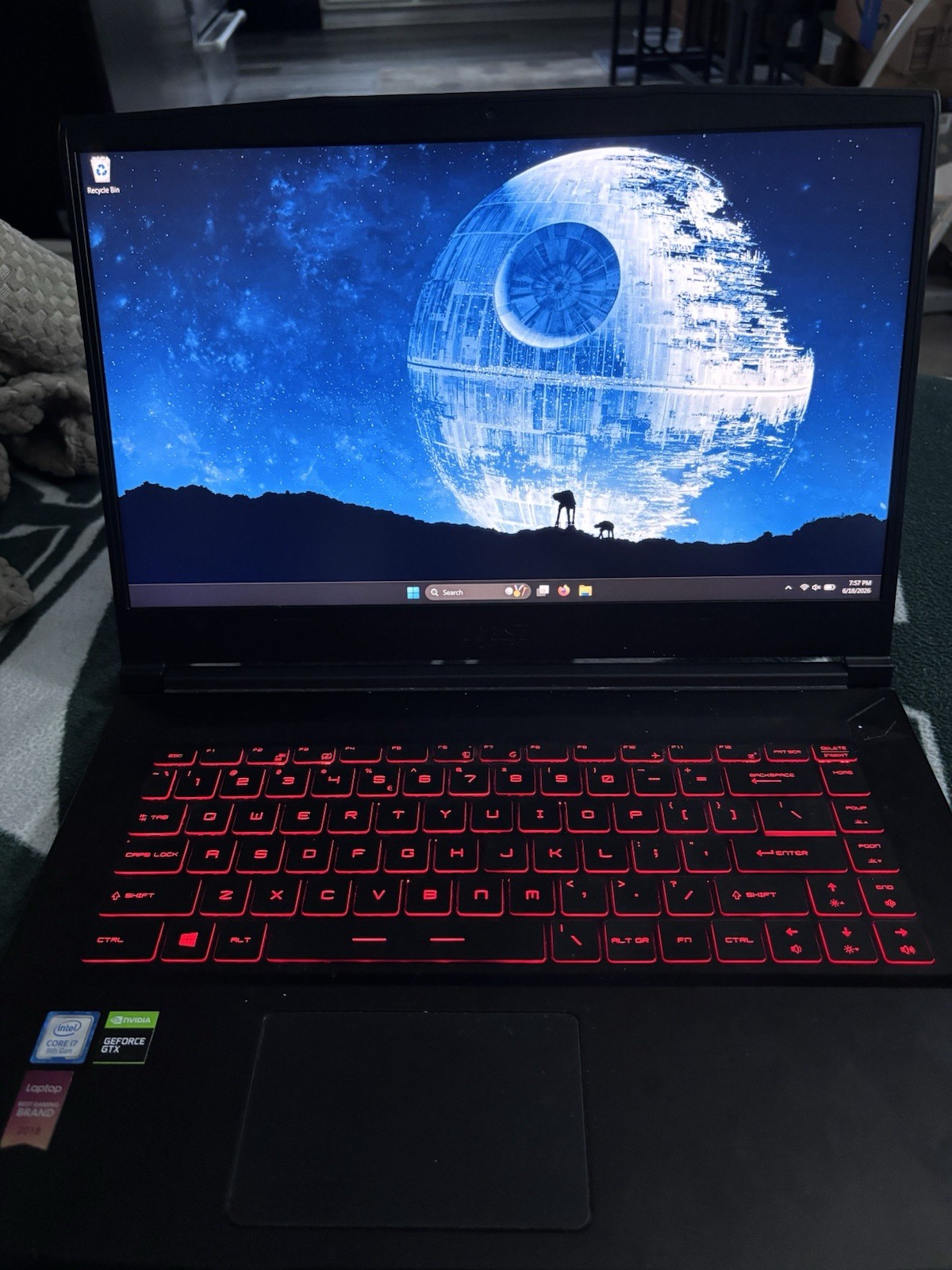 MSI GF63 Thin 9SC 15.6″ Gaming i7-9750H 16GB 1TB SSD GTX 1650 W11
