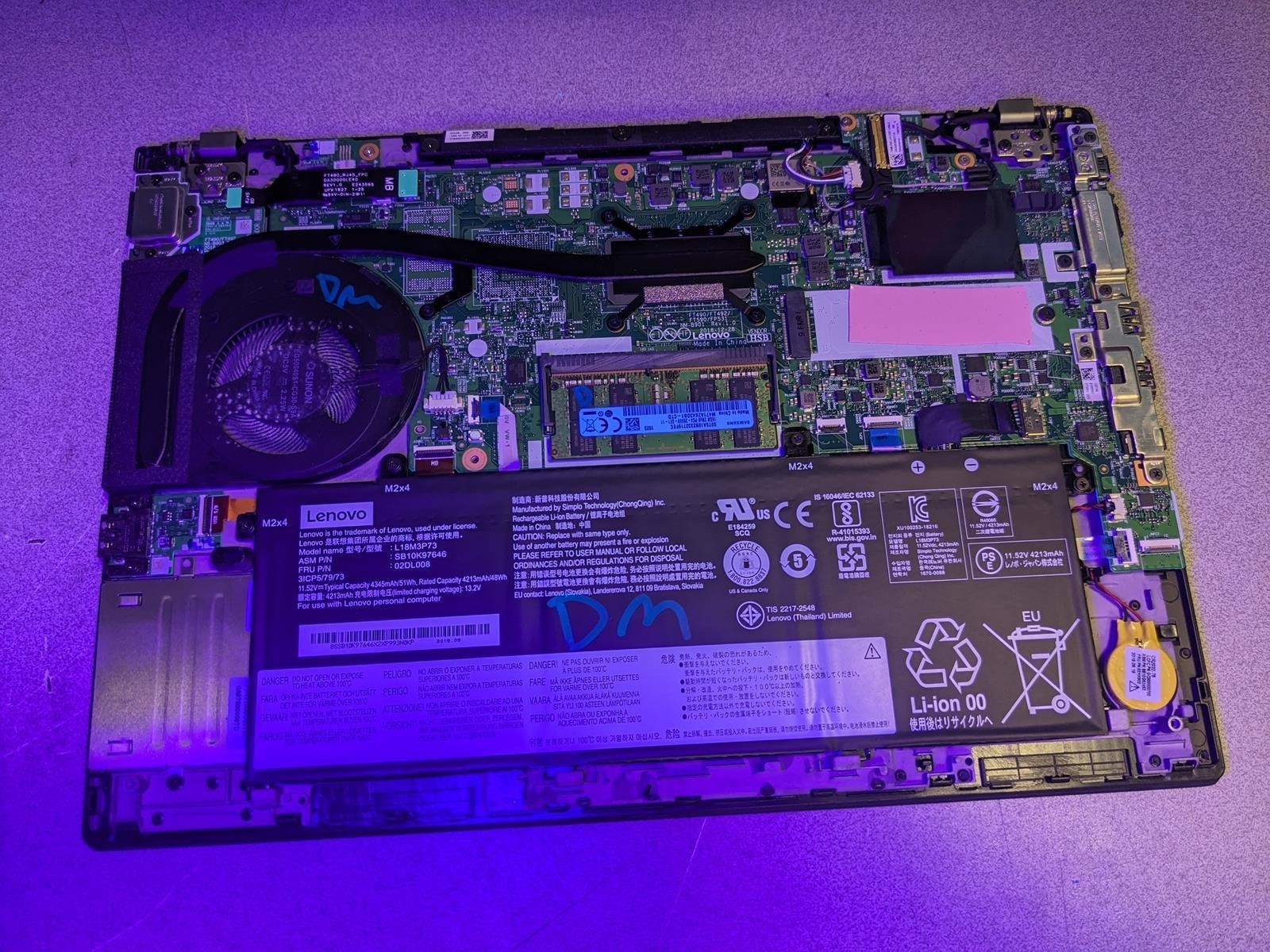 LENOVO THINKPAD T490 i7-8565U @ 1.80GHz, 24GB RAM, NO HDD/OS