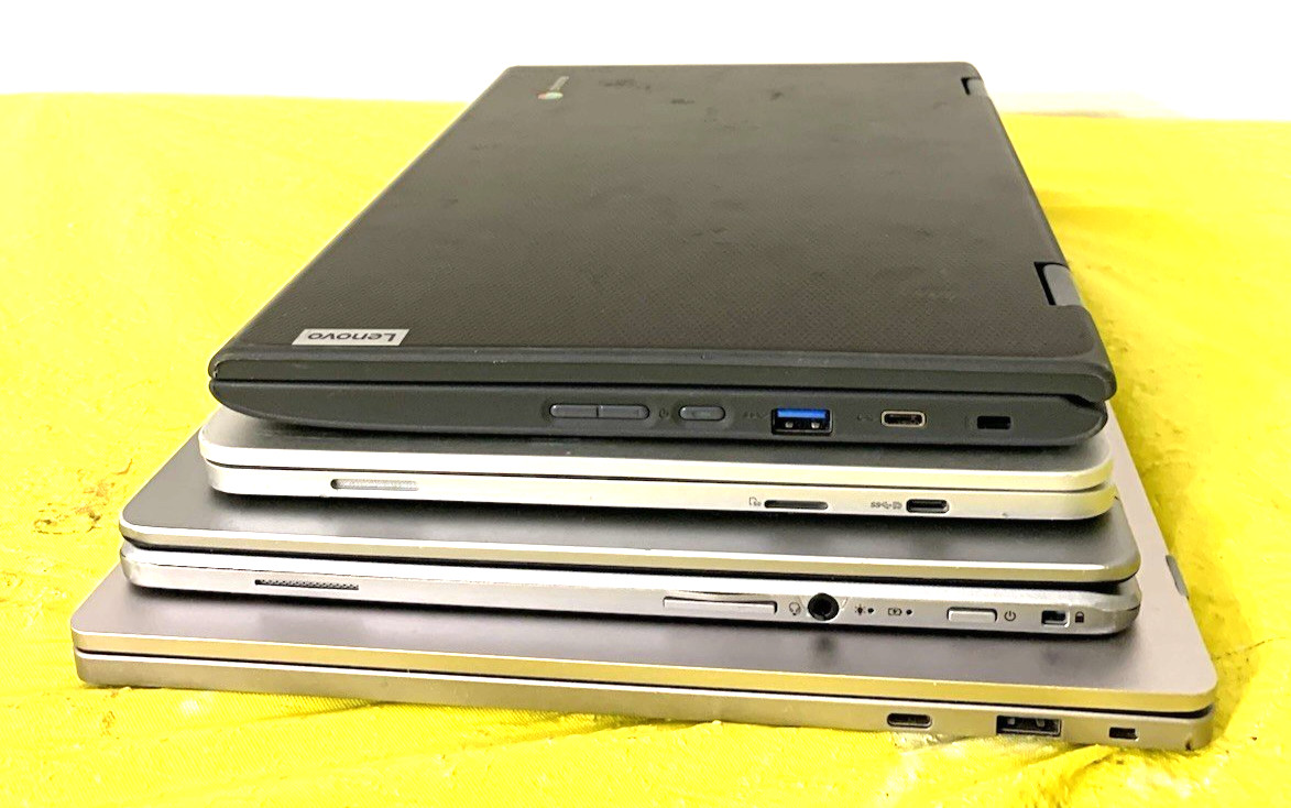 Lot of 4 Acer Lenovo Samsung Asus Chrome book Laptops