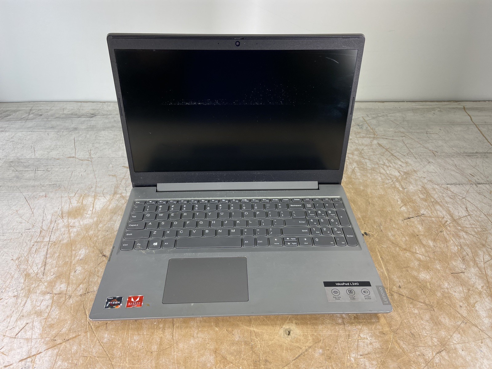 LENOVO IDEAPAD L340-15API AMD RYZEN 3 3200U @ 2.60GHz, 8GB RAM, NO HDD/OS