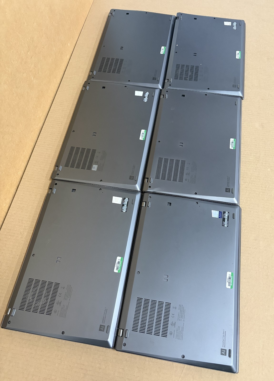 Lot of 6 Lenovo ThinkPad T14s Gen 2 i5-1135G7 | 256GB SSD | 8GB RAM | NO OS H