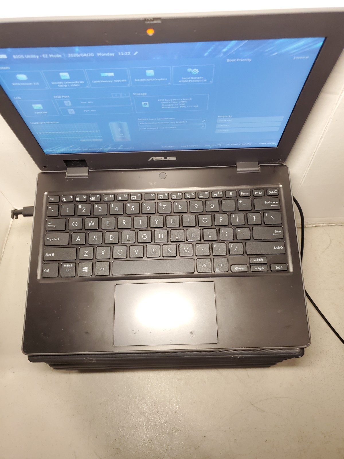 Lot of 10 ASUS BR1100CK 11.6″ Intel N4500 4GB RAM 128GB SSD NO OS! #69