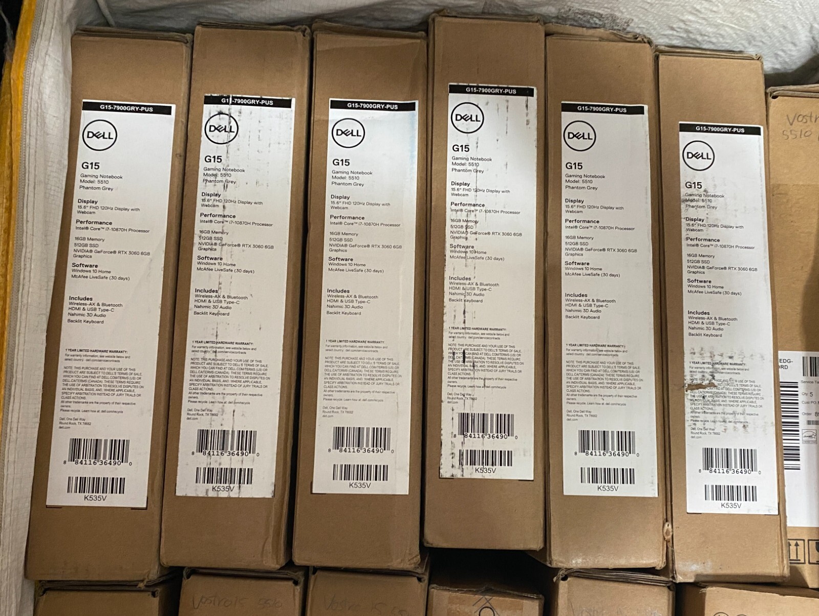 Dell G15 5510 15.6″ Gaming Laptop 512GB SSD, i7-10870H, 16GB RAM NVIDIA RTX 3060