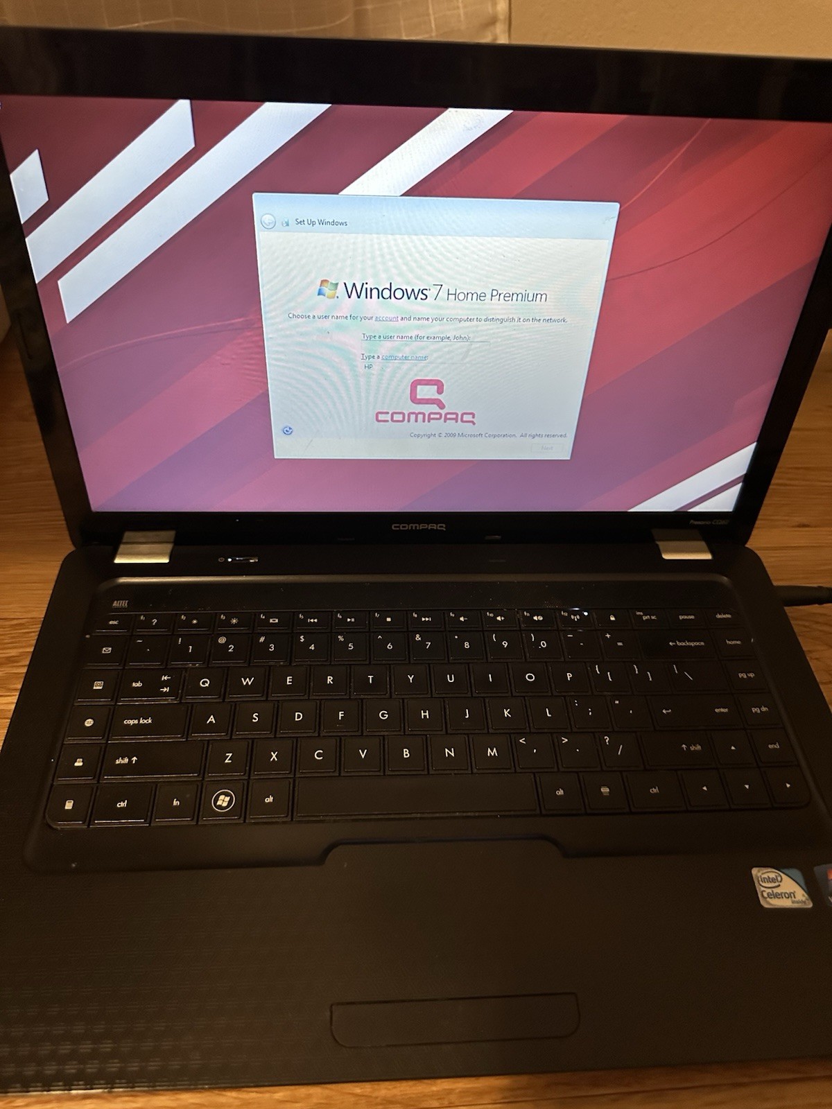 Compaq Presario CQ62 15.5 In Laptop, Windows 7, Factory Reset