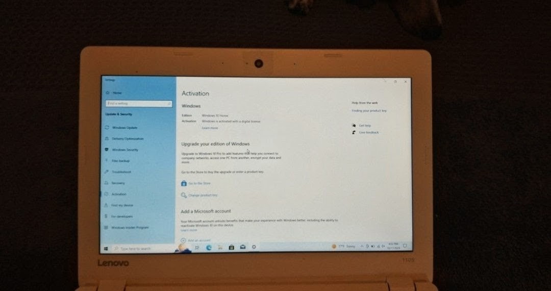 Lenovo Ideapad model 110S-11IBR