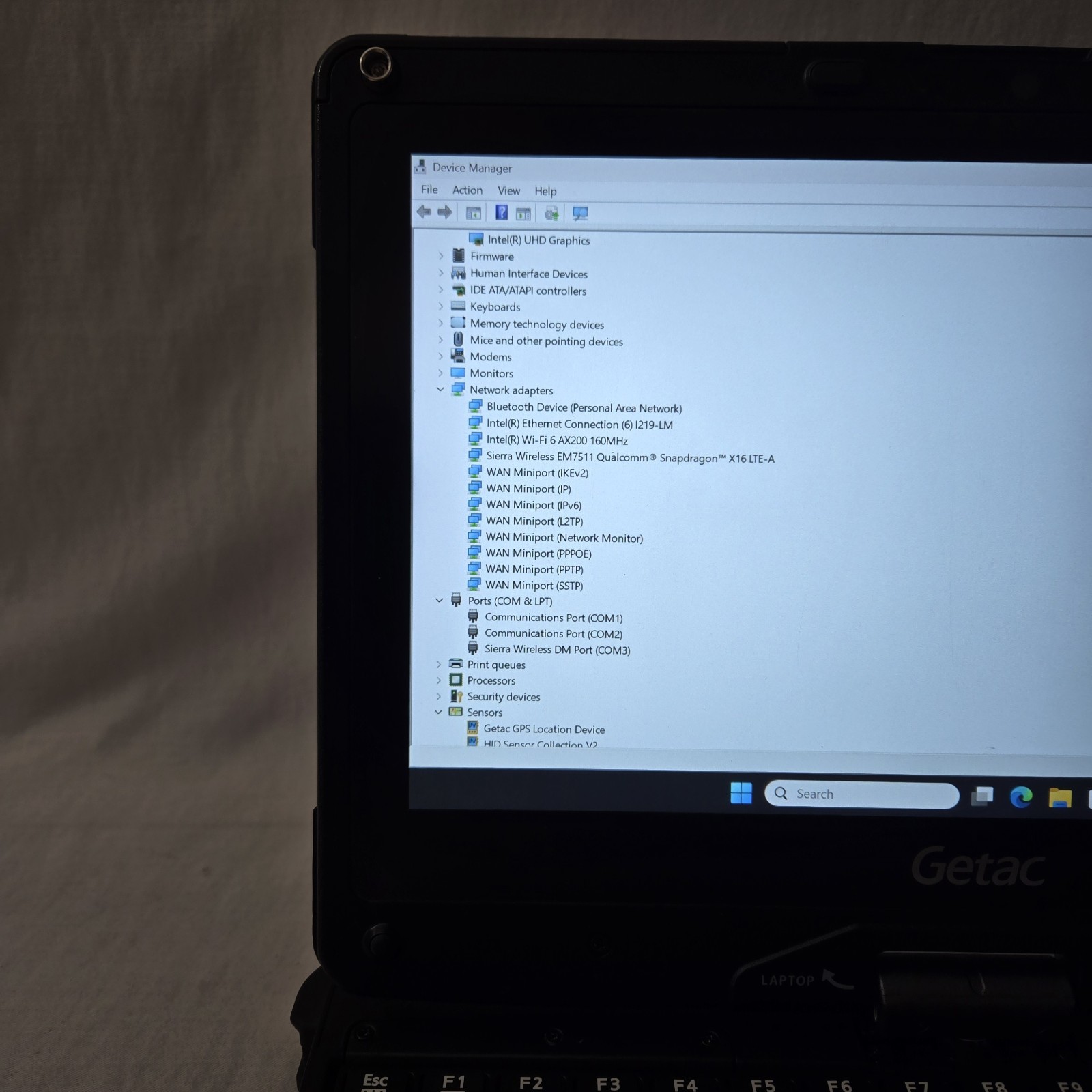 Getac V110 G6 Toughbook i7-10510U 1.8GHz 512GB SSD 16GB – GPS 4G Win11 – Grade B