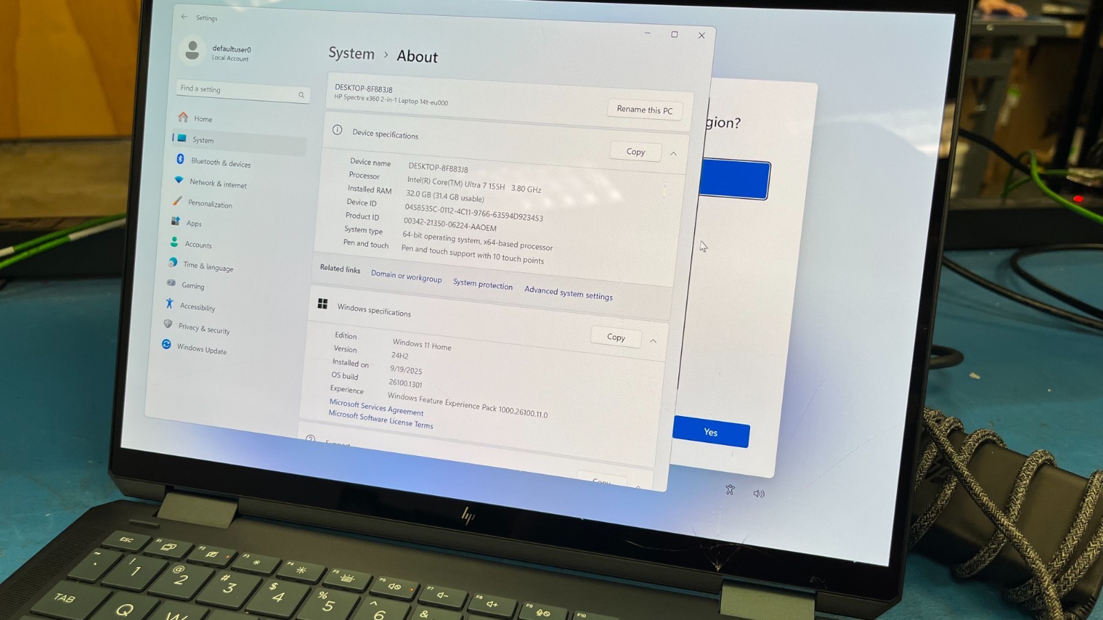 HP Spectre x360 14.0″ 7K635AV 5CD451398X (Grade C)