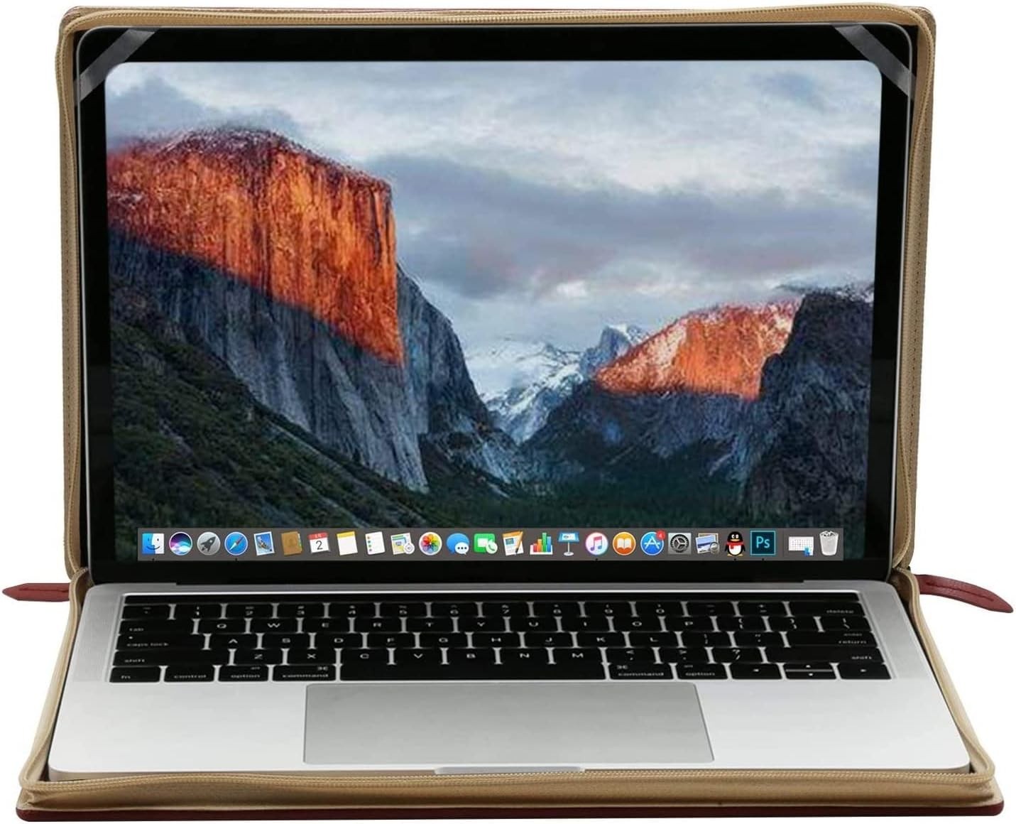 MacBook Air 15 inch 2026-2023 M5 M4 M3 M2/Pro 15 inch Case PU Leather Sleeve Cov