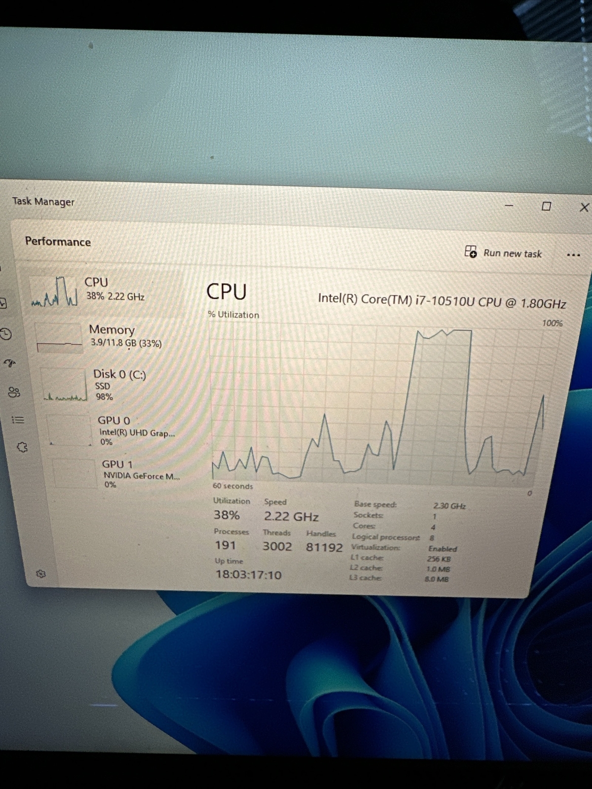 HP Envy 17m-ce1013dx i7-10th Gen 480GB SSD