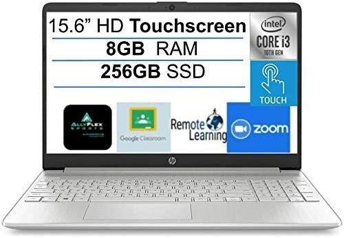 Brand New HP 15.6″ Touch Screen Laptop,Intel i3 10th,4or8GB RAM, 128/256 SSD