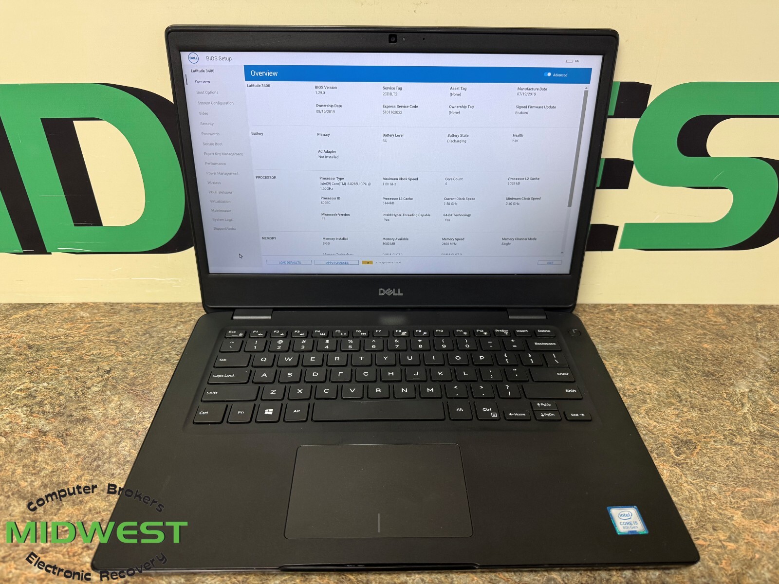 (Lot of 3) Dell Latitude 3400 i5-8265U 1.6/1.8GHz 4/8GB RAM/No OS/HDD(For Parts)