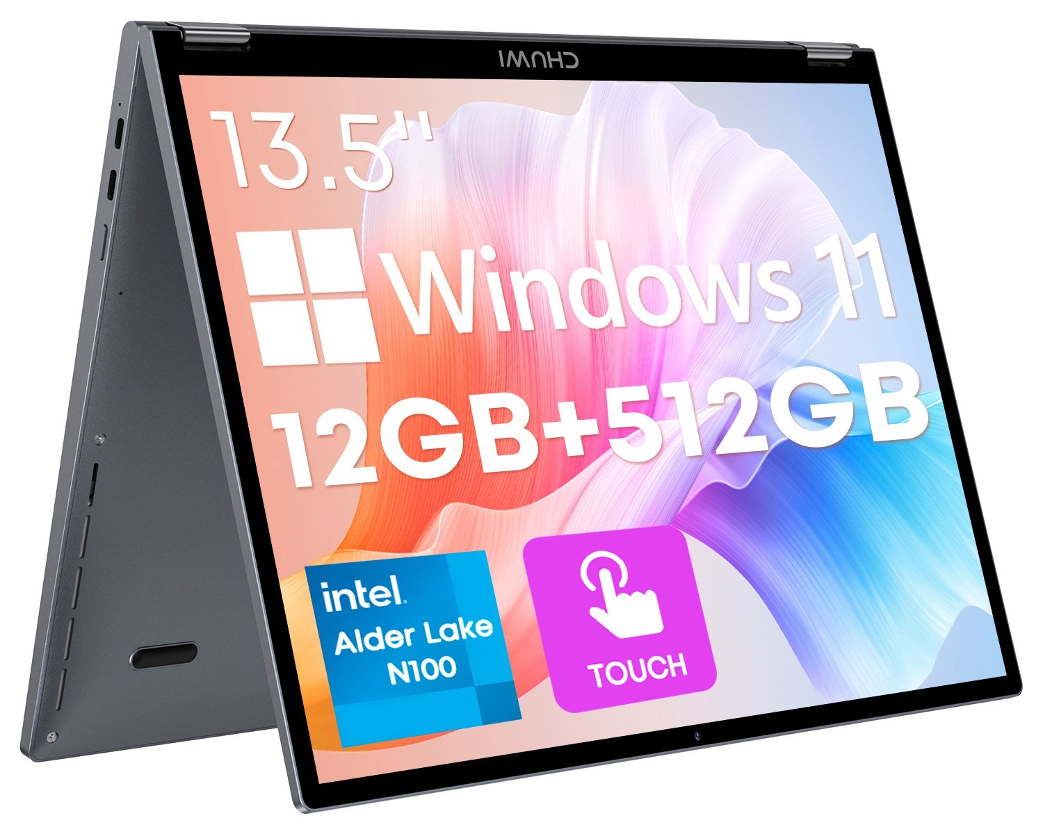 CHUWI FreeBook 13.5″ Touch Laptop Intel N100 12GB LPDDR5 512GB SSD Windows 11
