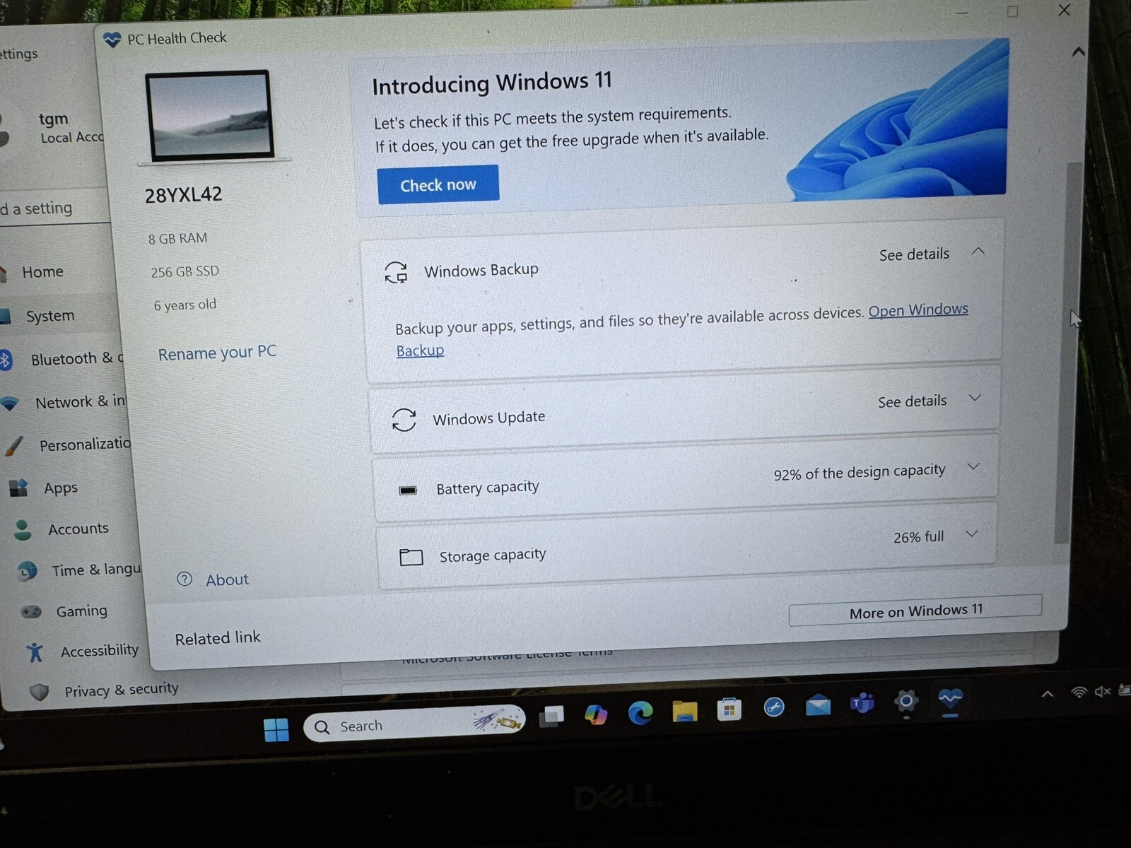 Dell Vostro 5471 i5-8250U, 8GB RAM, 250GB SSD Service Tag 28YXL42