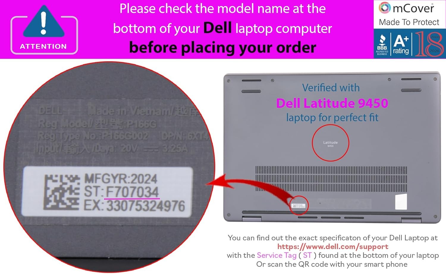 Aqua Case for 2024-2025 14″ Dell Latitude 9440 9450 2-in-1 Laptop Only