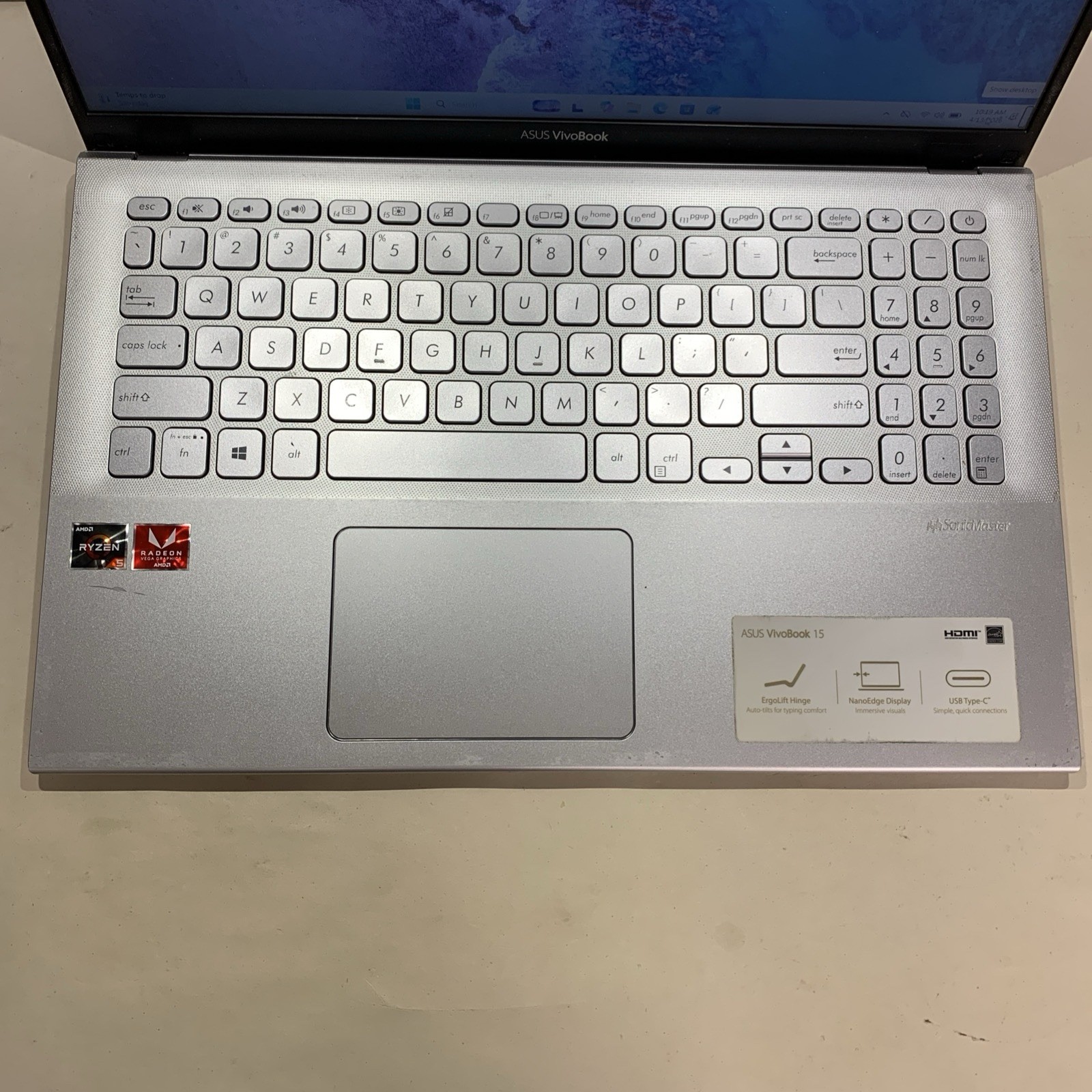 Asus Vivobook 15 X512D 15.6″ AMD Ryzen 5 3500U 8GB RAM 256GB SSD Win11 Home